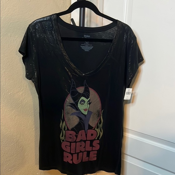 Disney Tops - Disney Black Graphic Tee - Maleficent Bad Girls Rule
